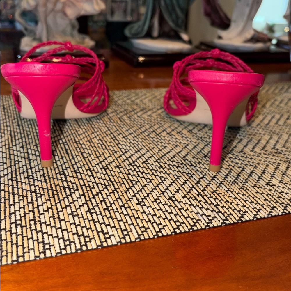 Reformation Strappy Hot Pink Sandals - Picture 9 of 10